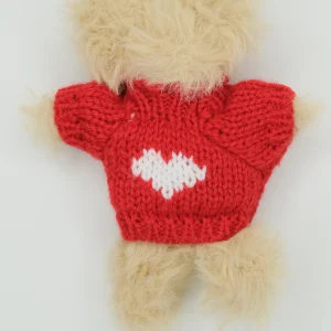 Knit red heart shirt