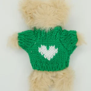 Knit green heart shirt