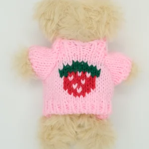 Knit pink strawberry shirt