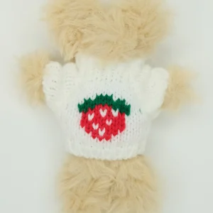 Knit white strawberry shirt