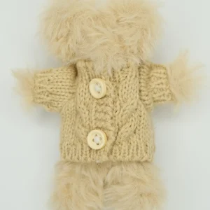 Knit beige button shirt