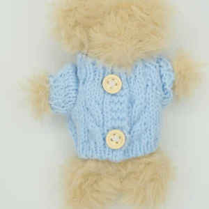 Knit blue button shirt