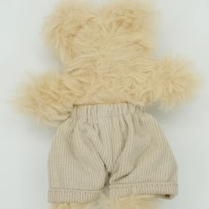 Rib knit beige pants