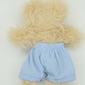 Rib knit light blue pants