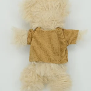 Rib knit brown shirt
