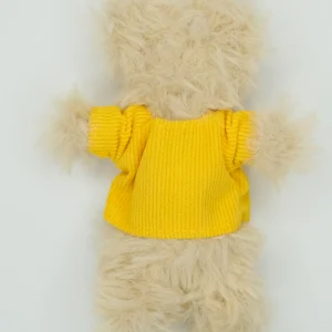 Rib knit yellow shirt
