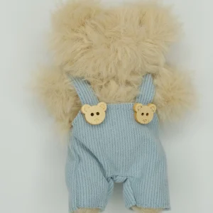 Overall rib knit blue