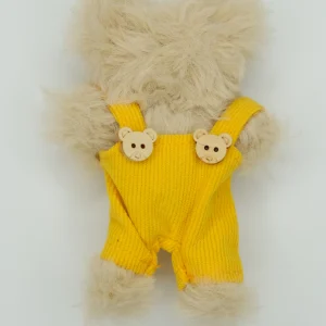 Overall rib knit yellow
