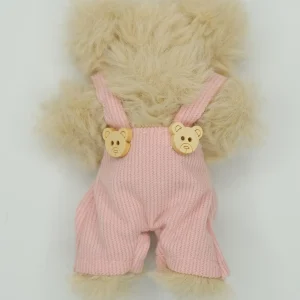 Overall rib knit pink