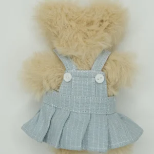 Overall skirt striped blue