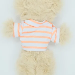 Striped thin white orange shirt