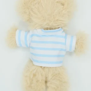 Thick stripes white blue shirt
