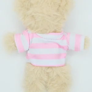 Thick stripes white pink shirt