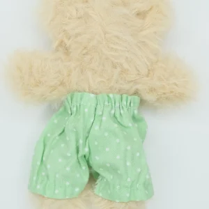 Dot green white pants