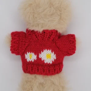 Knit red daisy shirt