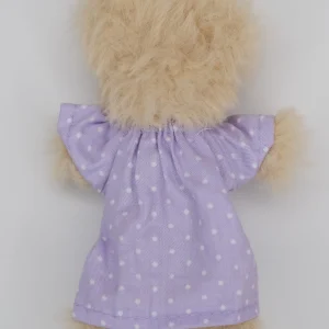 Dotted purple white dress