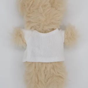 Rib knit white shirt