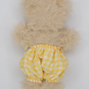Gingham check yellow pants