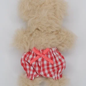 Gingham check red pants