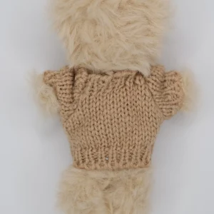 Knit plain brown shirt