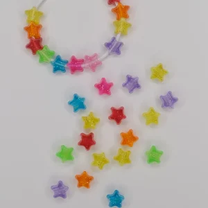 Stars transparent beads